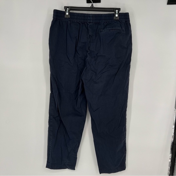 Everlane Elastic Waist Cotton Navy Pants - Picture 6 of 12